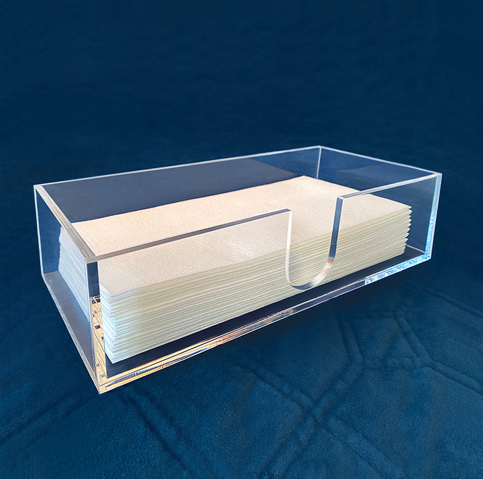 Countertop Multi-fold Paper Towel Holder-Acrylic-SM (9.875" W x 2.75” H)