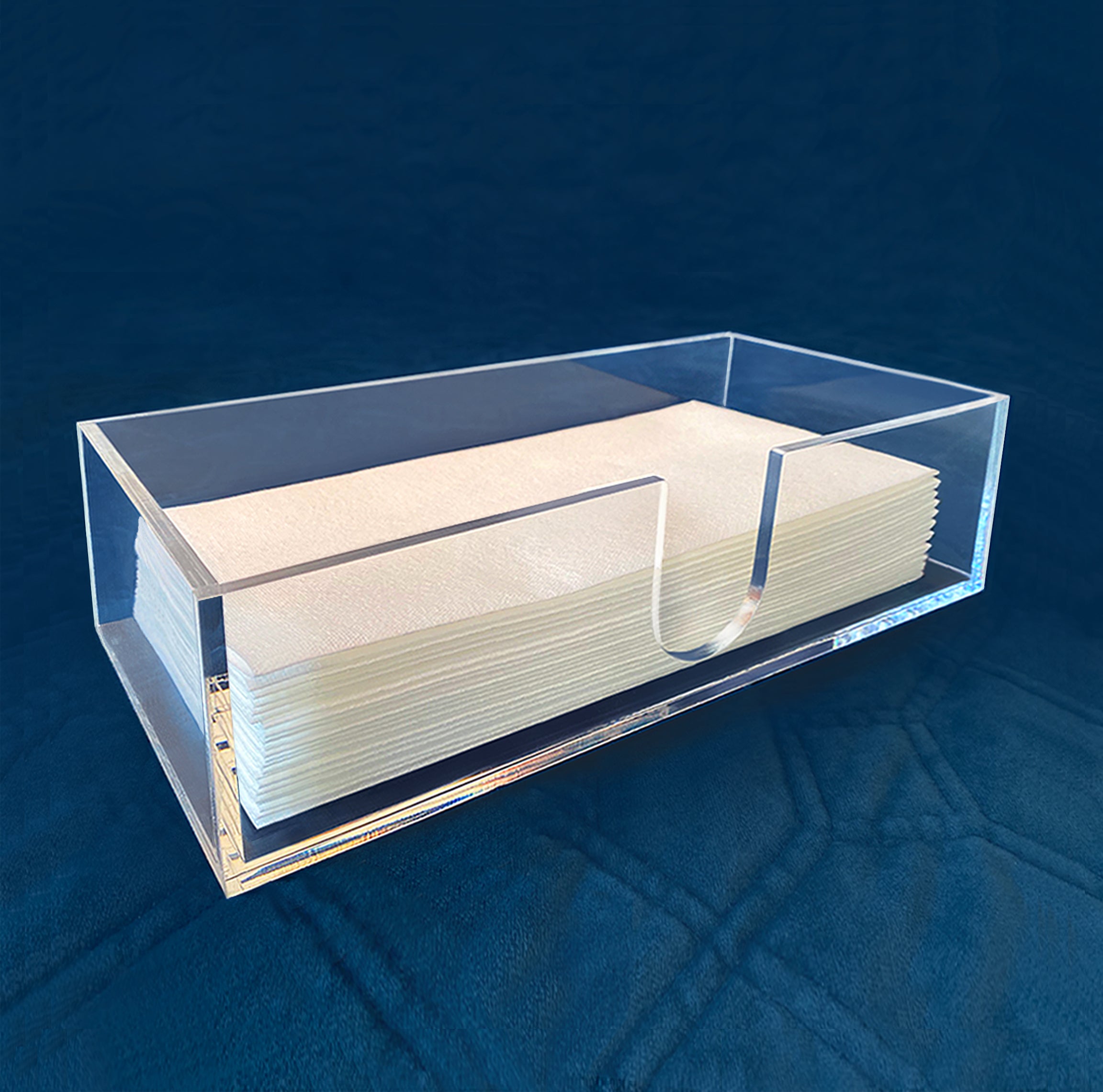 Transparent Paper Towel Holder Countertop Acrylic Tissue Stand
